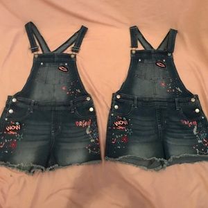 Cut Off Little Girls Overalls